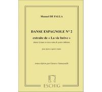DE FALLA M. - VIE BREVE - DANSE ESPAGNOLE N 2 - PIANO 4 MAINS