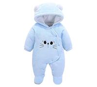 De feuilles Grenouillères à Capuche Bébé Naissance Manches Longues Combinaison Barboteuse Ensemble de Pyjama 3mois à 12 mois