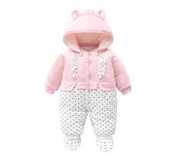 De feuilles Grenouillères à Capuche Bébé Naissance Manches Longues Combinaison Barboteuse Ensemble de Pyjama 3mois à 12 mois