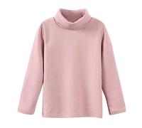 De feuilles Haut Pull-Over Eanfant en Coton Col Roulé T-Shirt Top Manches Longues Pullover Couleur Pure Souple Chaud pour Garçon Fille