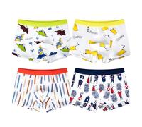 De feuilles Lot de 6 Boxer Bébé Garçon Fille sous-vêtement Fillette Uni en Coton Motif Imprimé Doux Super et Confortable Enfnant