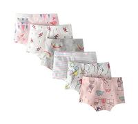 De feuilles Lot de 6 Boxer Bébé Garçon Fille Sous-vêtement Fillette Uni en Coton Motif Imprimé Doux Super et Confortable Enfnant