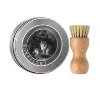 de finition en bois | Protection portable avec brosse 70 g - Crème de polissage pour meubles, pour table, chaise, armoire, porte, fenêtre, cadre d'escalier, cadre photo, sol