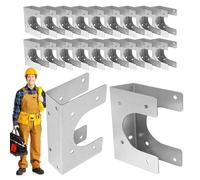 De Fixation À Clous Renforcée | 20 Pièces Sabots Galvanisés pour Réparation | À Clous Résistante Chaleur | pour Tuyaux, Fils Électriques, Plomberie, Ossature, Construction Commerciale Et