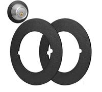 de fixation de serrure de porte : couvercle en acier inoxydable | Support de porte, plaque arrière de montage, réparation anti-desserrement pour matériel, solution fiable
