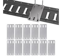 de Fixation Rail E Track - Lot de 12 Pièces pour Fixation de Rails | Étagère Renforcée avec Kit d'Installation Inclus pour Les Applications en Garage Camion Entrepôt