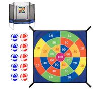 De Fléchettes pour Le Trampoline | Kit Jeu et Balles - Jeu Lancer Balles sur Trampoline - pour Famille Jardin Intérieur Extérieur Fête Anniversaire Voisinage Loisirs Activité