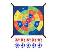 de fléchettes pour Trampoline, Ensemble de Plateau de Jeu rebondissant, Ballon de Sport élastique avec Zone, système d'entraînement à Ressort, Style de Conception de Grille de Panneaux de couleu