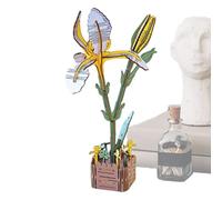 De Fleurs 3D - Jouet De Construction De Fleurs | En Bois, Pour, Décoration D'intérieur, Passe-temps, Le En Bois 3D Met En Valeur Un Design De Rose, Idéal Pour La Cr