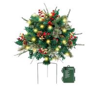 de Fleurs de Noël - Jardinière de Vacances à LED, Affichage Floral éclairé avec Lueur | Remplisseur de jardinière pour Les propriétaires Porche Entrée Patio Escalier Passerelle