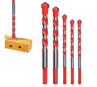 De Forets Hélicoïdaux Kit d'Outils Triangulaires Assortis en 5 Pièces | Tournevis embout perceuse outil à main pour voiture machines meubles maison salle de bain projets