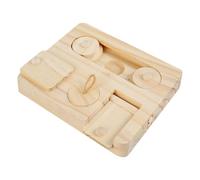 de fouille pour lapins Casse-Tête En Bois Interactif Pour Petits Animaux | D'enrichissement Pour Repas Pour cage d'intérieur, parc de , hamster, souris,