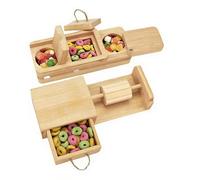 de Fourrage pour Lapins Jouet Interactif En Bois Pour La Quête Alimentaire