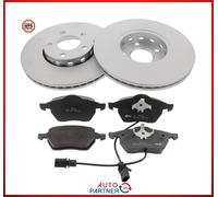 De Frein Disques de Frein Recouvert Charbon Plaquettes Avant pour Audi A4 B5 B6