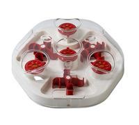 de friandises pour chiens Jouet distributeur d'alimentation lent interactif avec trou pour collations Entraînement anti-bruxisme Favorise la mastication Jeu à la maison de Abu