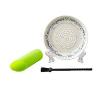 de gaufrage de râpe manuelle en céramique avec éplucheur et brosse pour broyer les gingembres à l ' ail et les purées de fruits de broyeur d ' ail de cuisine