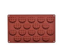 De Gaufre - De Silicone Au Chocolat, Plateau À Biscuits À 18 Grilles | De Cuisson Réutilisable Pour La Gelée, Le Gâteau Et Les Confiseries, Outil De Dessert Domestique Pour Mini Gauf