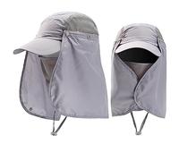 De Gendarme en Bois pour de Soleil en Plein pêche randonnée Casquettes avec Couverture de Cou Visage 50 + Accessoires de vêtements de Sport en Plein Jaune Enfant (GY1, One Size)