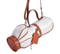 de Golf en cuir PU - Petit croisé - Support de balle en microfibre à une