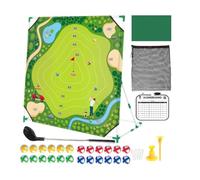 de Golf Extérieur avec Tapis de Frappe Balles Practice de Putting | Set de Golf Chipping en Extérieur pour Garage Jardin Parc Plage Fête