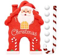 de Golf Maison en d'Épices Mini Jouet Saisonnier Portable Intérieur | Kit Parcours Minigolf Noël Pour Maison Salle Jardin Fêtes Hivernales Rassemblements Carnaval Bureau Rouge