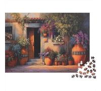 De Grands Pots en céramique contiennent des Couches de Fleurs 1000 Pièces, Puzzle Impossible pour Adultes, Cadeaux, pour Enfants38x26cm/1000pcs