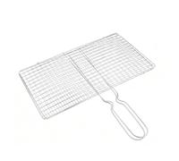 de Grill - Net Barbecue en Acier Inoxydable, de rôtissage antiadhésif, Porte-Cuisson Portable du Barbecue | Outil Durable pour Steak Poisson Poulet Viande de Poulet légumes extérieur cam