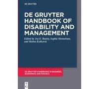 De Gruyter Handbook Of Disability And Management