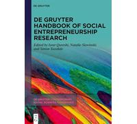 De Gruyter Handbook of Social Entrepreneurship Research
