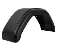 DE HAAN Garde-Boue Simple 14 à 15 Pouces en Plastique pour remorque 750 x 220 mm Passage de Roue avec Trous de Montage comme Protection Anti-Boue pour véhicule Utilitaire