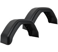 DE HAAN Kit de deux garde-boue simples 13 à 14 pouces en plastique pour remorque 660 x 200 mm passage de roue avec trous comme protection anti-boue véhicule utilitaire