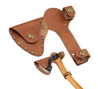 de Hache - Hatchette en Faux Cuir Lourd pour Usage extérieur | Protecteur de tête de Hache sécurisée, Gaine Tomahawk pour Le Camping, la Chasse, la randonnée, la Brousse, la Survie, Le Gardien de
