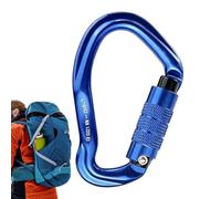 de Haute résistance | Fermetures à Verrouillage Automatique 23 KN - Mousquetons en D résistant - pour Cordes de Montage, hamacs, entraînement, randonnée, Camping, Rappel et Sac à Dos