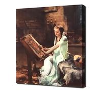 de Havilland Olivia Adventures of Robin des Bois Vintage 01 Impression sur toile sur cadre en bois Tableau parfait pour la décoration murale