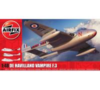 DE HAVILLAND VAMPIRE F.3 (3 Décos) - AIRFIX 1/48 PLASTIC KIT