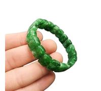 de Jade à la Main Verte Naturel sculpté Boutique de Mode Bijoux Femmes Vert émeraude