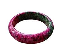 de Jade Vert Ethnique à Fleurs de Prune Naturelle de Jade Vert Rouge pour Femmes, Jade Naturel Une Cargo pêche en Fleur de Jade Fleur de Fleur, 60 mm
