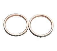 de joint moteur de moto compatible avec XVS650 V 1997-2018 Modèles de culasse de culasse couvercle d'embrayage de carter de carter(Exhaust Pipe Gasket)