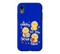 De Jolies étudiantes de Retour à l'école sont heureuses de Voir Ton Visage Coque pour iPhone XR