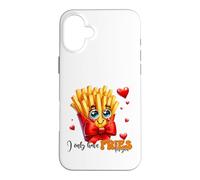 De Jolies Frites, Je n'ai Que des Frites pour Vous, Love Hearts Coque pour iPhone 16 Plus