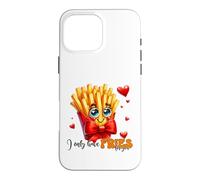 De Jolies Frites, Je n'ai Que des Frites pour Vous, Love Hearts Coque pour iPhone 16 Pro Max
