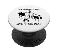 De jolis bébés de chèvre Mes enfants préférés vivent dans la grange PopSockets PopGrip Adhésif