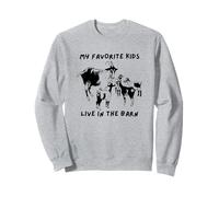 De jolis bébés de chèvre Mes enfants préférés vivent dans la grange Sweatshirt