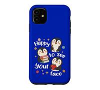 De Jolis élèves Pingouins de Retour à l'école sont Heureux de Voir Votre Visage Coque pour iPhone 11
