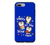 De Jolis élèves Pingouins de Retour à l'école sont Heureux de Voir Votre Visage Coque pour iPhone 7 Plus/8 Plus
