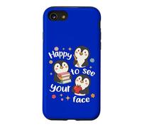 De Jolis élèves Pingouins de Retour à l'école sont Heureux de Voir Votre Visage Coque pour iPhone SE (2020) / 7/8