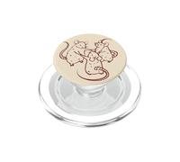 De Jolis Rats des années 90 Dansent Autour de l'an 2000 PopSockets PopGrip pour MagSafe