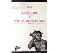 DE L ETAT SOCIAL A L ETAT DES DROITS DE L HOMME ?
