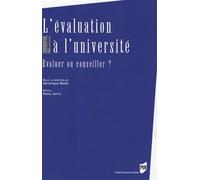 De l evaluation a l universite - Pur - Presses Universitaires Rennes - broché - Etude