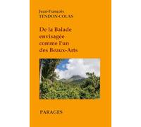 De la Balade envisagée comme l'un des Beaux-Arts